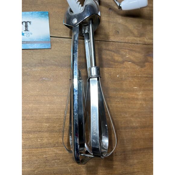 Stainless Steel Hand Mixer / Egg Beater 12" - Picture 3 of 4